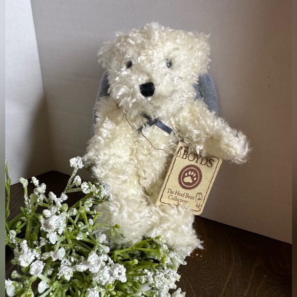 Boyds Bear Angel Iil Haley NWT 1988 - 2006
white bears with blue wings and halo - Picture 1 of 6